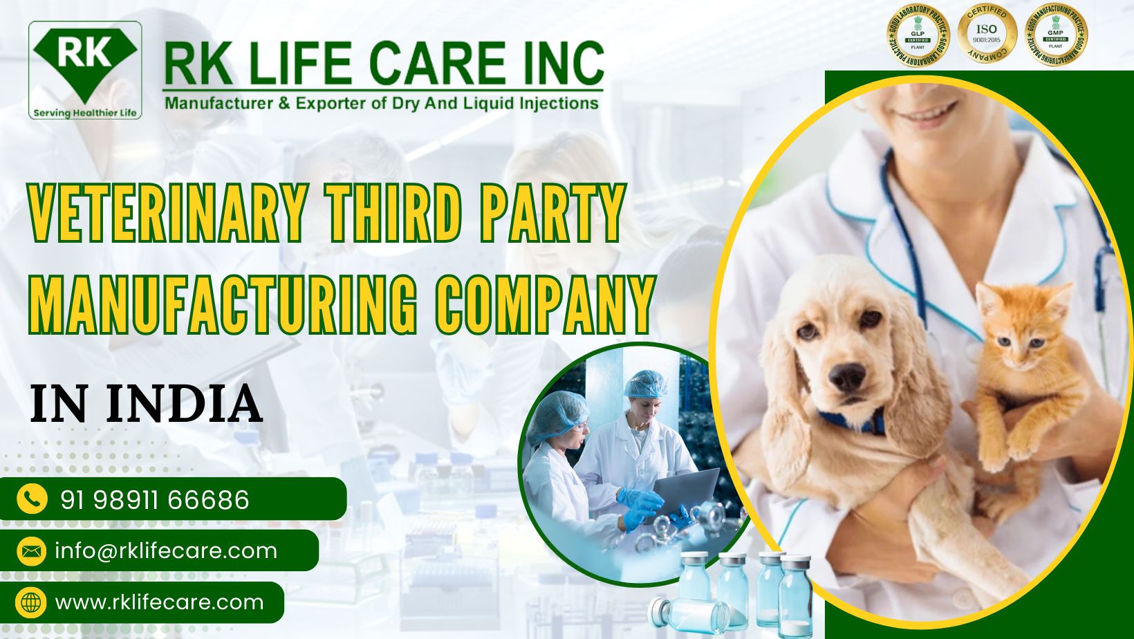Veterinary Third Party Manufacturing Company in India